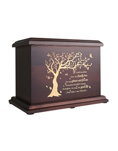 Urnas conmemorativas de cremación para cenizas humanas, caja de urnas de madera para hombres y mujeres adultos y ataúd para cenizas, hombres, mujeres, niños, entierro grande - Product Image 1