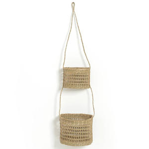 Panier à fruits et légumes en paille de mer, paniers suspendus en herbe de mer, accessoires de rangement pour la cuisine - Product Image 2