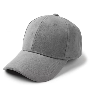 Gorra Deportiva Unisex de Gran Tamaño, Gorra de Béisbol de Lino y Gamuza Lisa con Visera Curva, Talla Única, Logotipo de Goma - Product Image 3