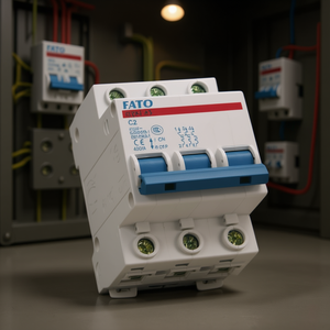 เบรกเกอร์วงจร Fato 3P รุ่น C25 400VAC 6kA สำหรับป้องกันไฟฟ้า - Product Image 3