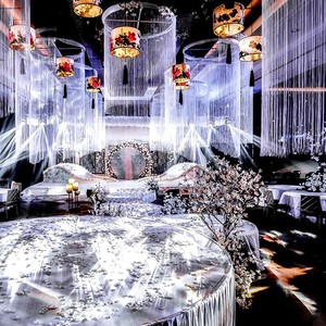 Nuove Decorazioni per Soffitto Matrimoniale, <span class=keywords><strong>Tende</strong></span> Glitterate e <span class=keywords><strong>Tende</strong></span> con Nappe per Eventi Natalizi e Matrimoniali - Product Image 3