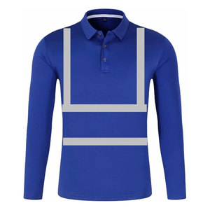 Chemise de sécurité polo haute visibilité, classe 2 ANSI, respirante, réfléchissante, imperméable, logo personnalisé, vêtements de travail pour usage industriel - Product Image 1