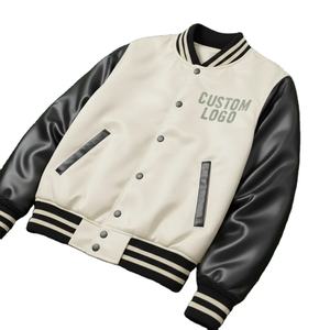Veste universitaire personnalisée unisexe, veste bomber Letterman avec logo personnalisé, veste de baseball streetwear unisexe - Product Image 4