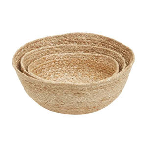 Best Selling High Quality Woven Storage <b>Baskets</b> Exported <b>Jute</b> Woven Hanging Storage <b>Baskets</b> From Bangladesh - Product Image 1