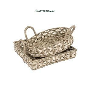 Bandeja de cesta de algas marinas natural hecha a mano para cocina rústica y Mesa - Product Image 4