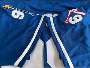 เครื่องแบบเบสบอลออกแบบได้ตามที่ต้องการมีโลโก้ชื่อหมายเลขระบายอากาศได้ดีดีไซน์แบบระเหิดสำหรับเล่นกีฬา - Product Image 6