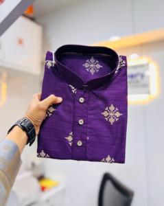 New Collection Soft Parbon <b>Silk</b> With Squence Work Both Side Designer Mens <b>Kurta</b> for Party and Festival Wear - Product Image 6