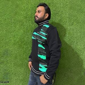 Sweat-shirt de golf surdimensionné pour homme en polaire sherpa, demi-zip, 100 % coton, logo de marque personnalisé, couleur unie, respirant, col rond, dernière collection hiver - Product Image 2