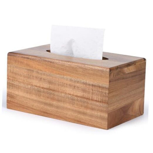Caja de pañuelos de madera ecológica hecha a mano al por mayor, servilletero de tamaño personalizado, organizador de diseño moderno para fiesta de Navidad - Product Image 4