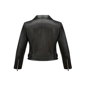 Breathable Genuine Leather Jacket for Women Custom Design High Quality Ladies Outerwear in Latest Fashion Trend for Stylish Look - Product Image 3