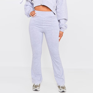 Conjunto de Pantalones Acampanados y Sudadera con Capucha de Invierno, Personalizados con Logotipo, Ropa Urbana de Alta Calidad, Traje Deportivo de Felpa de Algodón para Mujer - Product Image 4