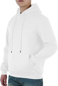 Hombres de alta calidad de algodón de lana gruesa pesada Sudadera con capucha personalizada Drop Shoulder Fleece Sudadera con capucha de gran tamaño - Product Image 4