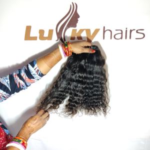 Venta al por mayor indio 100% crudo natural virgen humano precio humano rizado máquina doble trama sin procesar indio templo cabello humano - Product Image 3