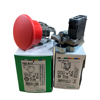 Bouton poussoir Schneider XB4 22 mm 100 % authentique XB4BC42 couleur rouge avec Max. Pulsateurs à retour par ressort 10A, classés IP66/IP67, 600V