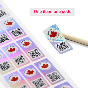 스마트 포장을위한 사용자 정의 QR 코드 NFC 스티커 대화 형 라벨 방수 접착 비닐 인쇄 - Product Image 1