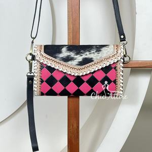 Sac à main mini pour femme, nouvelle mode 2025, luxe, cuir à carreaux, bandoulière, sac à main à grande capacité, pochette à poignet - Product Image 1