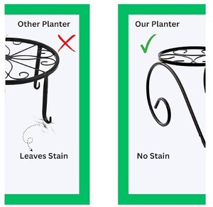 Support de plante en fer moderne et élégant, utilisation intérieure et extérieure, élégant porte-plante pour la décoration de la maison et du jardin avec des plantes en pot - Product Image 5