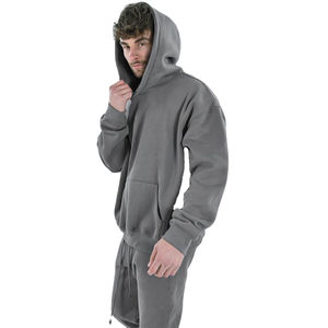 Sweat à capuche coupe classique pour hommes, mélange de coton durable, vente en gros en vrac, broderie de logo disponible - Product Image 3