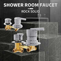 Robinet de douche de luxe Hydrorelax, mitigeur de douche haut de gamme en cuivre massif pour salle de bain