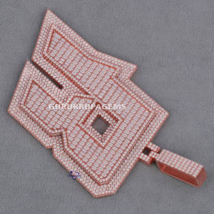 Trending <b>Initial</b> Letter Fine Jewelry Collection Crafted in 925 Sterling <b>Silver</b> with Moissanite Diamond New Customize <b>Pendant</b> - Product Image 4