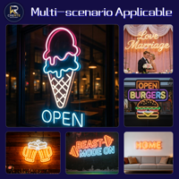Enseigne néon lumineuse personnalisée, design populaire et unique, avec kit de fixation, 25m, blanc froid, en plastique, autoportante, pour festival et félicitations