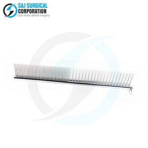 Peine de peluquero de acero inoxidable Manual Premium, artesanía alemana, dientes antiestáticos para un control de cabello suave, reutilizable aprobado por CE - Product Image 5