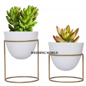 Decorative Set of Three Metal Planter Premium Quality Handmade Planter Top Selling Designer Luxury metal Planter - Product Image 2