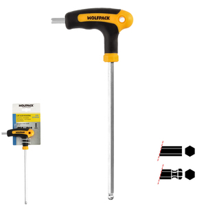 Chiave a brugola con testa sferica a T da 8,0 mm. Con Colgador - Product Image 1