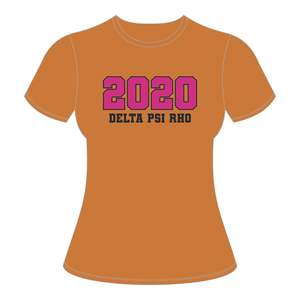 Camiseta de algodón 100 Gold Delta Psi Rho Sorority, año de Fundación 2020, ropa de vida griega, ropa informal de tela suave para miembros - Product Image 2
