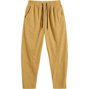 Haute qualité velours côtelé sarouel élastique taille moyenne classique cloche bas été décontracté Yoga Logo en gros - Product Image 3