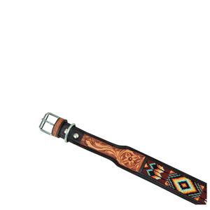 Nueva llegada de correas para mascotas, Collar de perro con cuentas acolchadas suaves de cuero de vaca con herramientas de mano y fabricante de tallado, Collar hecho a medida - Product Image 5