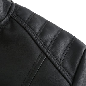 Veste de motard en similicuir noir pour femme, vente en gros, par Novenza - Product Image 3