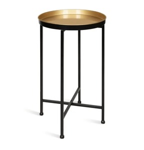 Fer Simple Petite Table À Thé Petit Appartement Creative Petite Table Ronde Étagère De Rangement Salon Chambre Canapé Côté Table Basse - Product Image 2