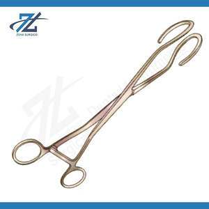 Forceps utérins manuels de haute qualité, finition mate, 270 mm de long, en acier inoxydable chirurgical, certifiés CE, instruments réutilisables - Product Image 2