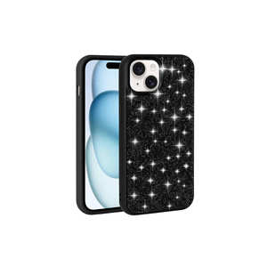 Funda de Teléfono de Lujo con Brillantina y Diamantes de Imitación para iPhone 15, Carcasa Trasera de Silicona Rosa Brillante para iPhone 7 Plus, 14 Plus, 8 Plus, 13 Pro Max - Product Image 2