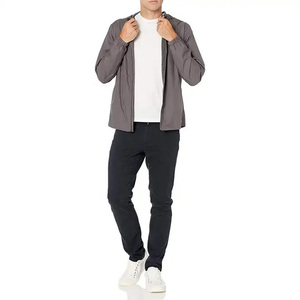 Chaquetas Cortavientos de Otoño para Hombre, Estilo Urbano, Tela de Lona Transpirable, Secado Rápido, Impermeable, con Capucha, Reversible, 500g - Product Image 4