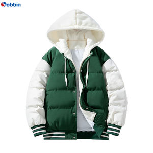 Blouson matelassé pour homme personnalisable de haute qualité, style varsity, baseball, broderie, lettre, polyester haut de gamme, bomber, Jacek, bulle - Product Image 1