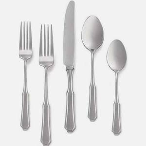 Increíble nuevo estilo de lujo de acero inoxidable mate plateado juego de cubiertos nuevo aspecto grueso ovalado final mango juegos de cubiertos - Product Image 4