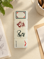 Tuiles de mahjong sur mesure, ensemble de 160 pièces en acrylique américain avec illustrations originales