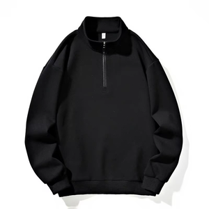 Sudadera con capucha Regular Fit Quarter Zip | Sudadera deportiva unisex de invierno | Top de entrenamiento de fitness de gimnasio digital transpirable para hombres - Product Image 5