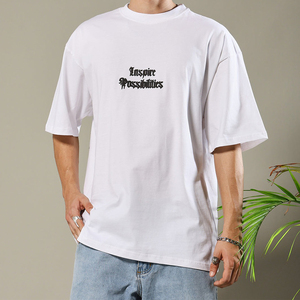 Thương hiệu sang trọng T-Shirt người đàn ông Chất lượng cao đường phố quần áo truyền cảm hứng cho khả năng Puff in người đàn ông quá khổ T-Shirt - Product Image 1