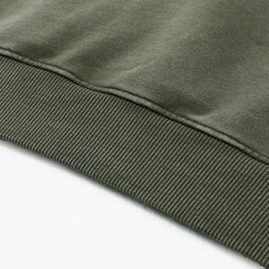 Layered Cotton Hoodie in Acid Washed Neutral Tone Streetwear French Terry <b>Fabric</b> Double Layer Sleeves Wholesale Hoodie - Product Image 4