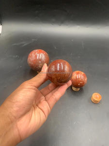Venta al por Mayor de Gemas Naturales de Jaspe Rojo de Indonesia de Alta Calidad, Forma de Esfera, Cristal Curativo Artesanal, Tamaño 5 cm - Product Image 6