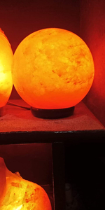 โคมไฟเกลือไข่ธรรมชาติสไตล์ดอกไม้แกะสลักจากศิลปะเกลือหิมาลัยสีชมพูและของสะสมในภูมิภาคยุโรป - Product Image 5