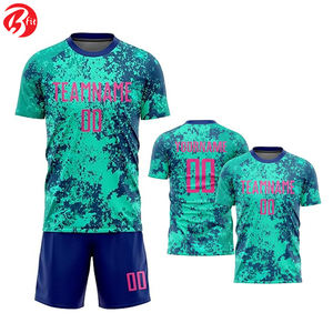 Meilleur prix uniforme de football imprimé pour adultes coupe automatisée maillot et hauts de football vêtements de football - Product Image 4