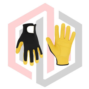 Women's <b>Gardening</b> Gloves Black Yellow Breathable Lightweight Anti-Vibration Non-Slip Knit Wrist Flexible Touch <b>Screen</b> Function - Product Image 6