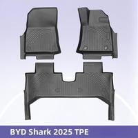 Tapis de voiture TPE toutes saisons pour BYD Shark RHD, inodores, imperméables, antidérapants, avec tapis de coffre inclus