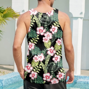 2025 New Design High Quality Custom Logo Quick Dry Gym Tank Top for <b>Men</b> Casual Streetwear & Athletic Training Plus Size Tank Top - Product Image 4