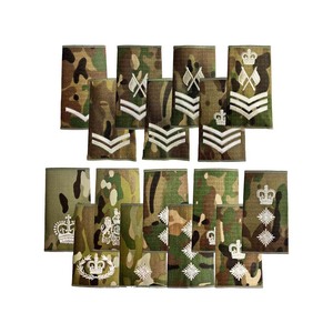 Écusson brodé en dentelle pour épaule de officier de marine du Royal Regiment, personnalisable, en tissu toile à coudre - Product Image 3