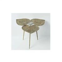 Table basse en rotin de style mid-century moderne, faite à la main, avec structure en métal, meubles de salon, table d'appoint décorative